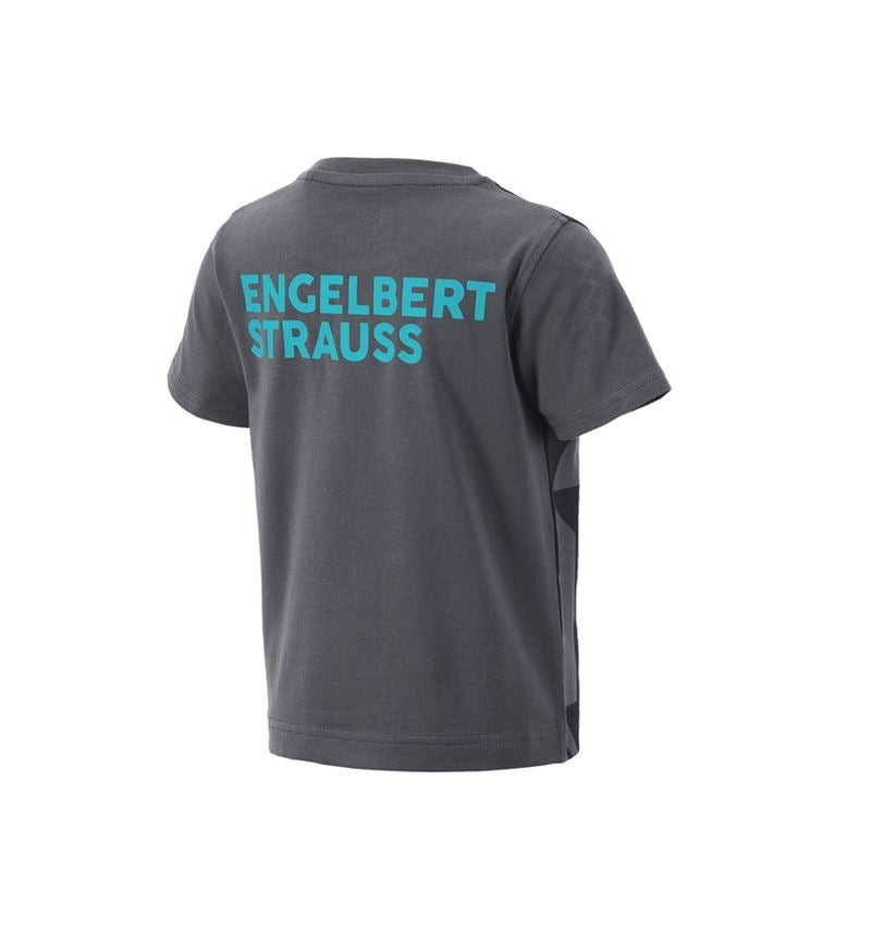 Topics: T-Shirt e.s.trail graphic, children's + black/anthracite/lapisturquoise 3