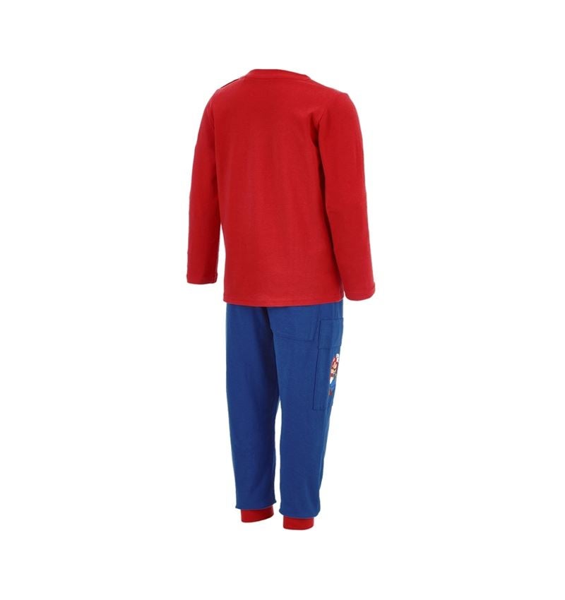 Samarbeten: Super Mario pyjamasset baby + alkaliblå/strauss röd 2
