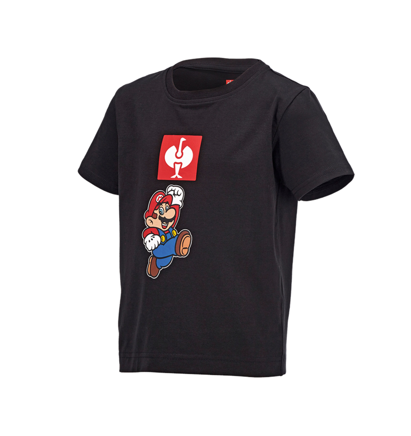 Överdelar: Super Mario T-shirt, barn + svart