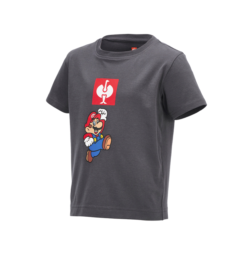 Överdelar: Super Mario T-shirt, barn + antracit 1