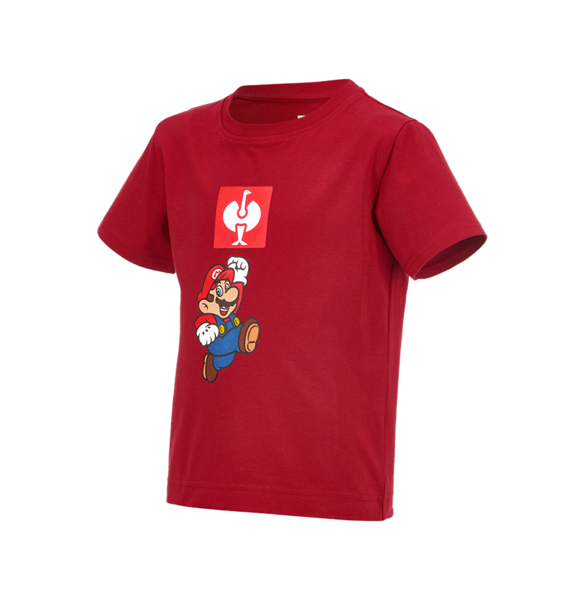 Överdelar: Super Mario T-shirt, barn + eldröd 2