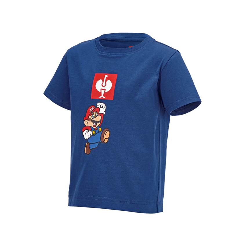 Överdelar: Super Mario T-shirt, barn + alkaliblå 2