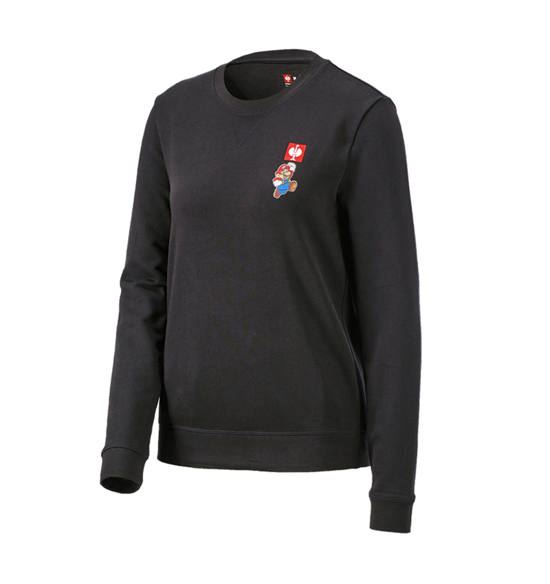 Överdelar: Super Mario sweatshirt, dam + svart 1