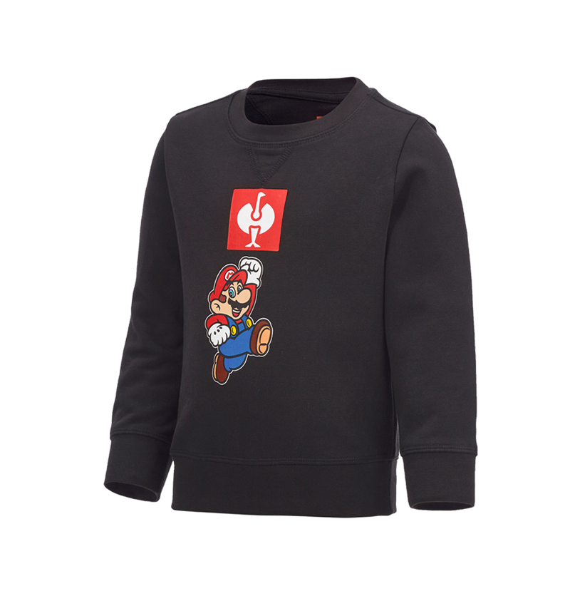 Överdelar: Super Mario sweatshirt, barn + svart 1