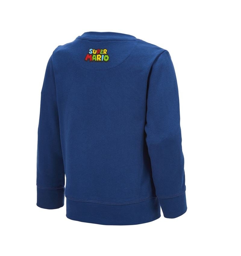 Överdelar: Super Mario sweatshirt, barn + alkaliblå 2