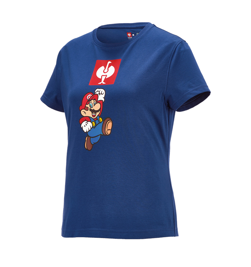 Överdelar: Super Mario T-shirt, dam + alkaliblå 1