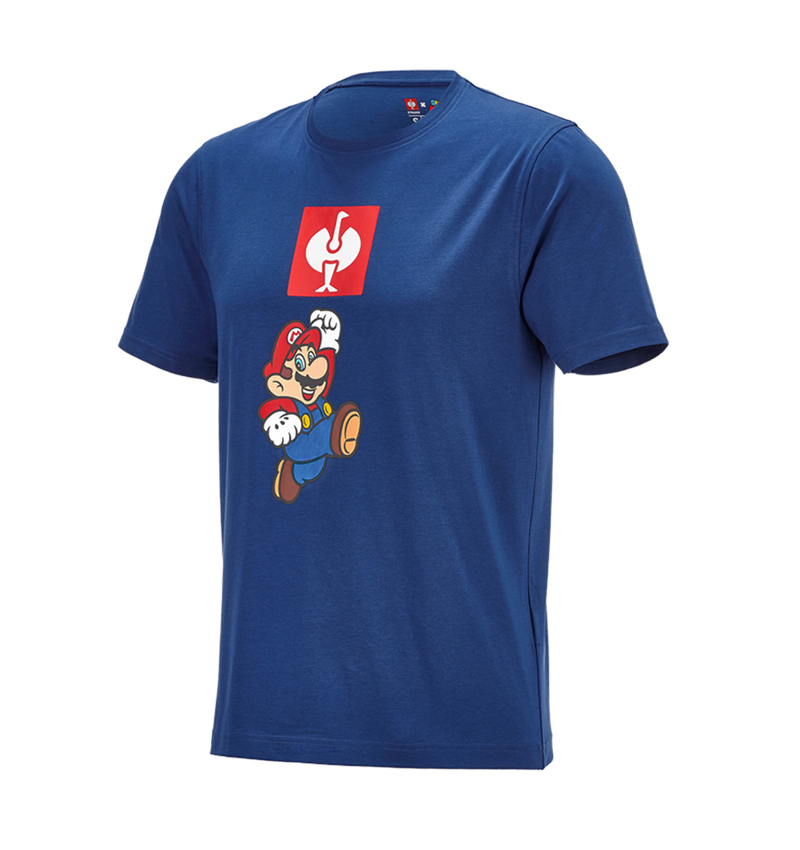 Överdelar: Super Mario t-shirt, herr + alkaliblå 4