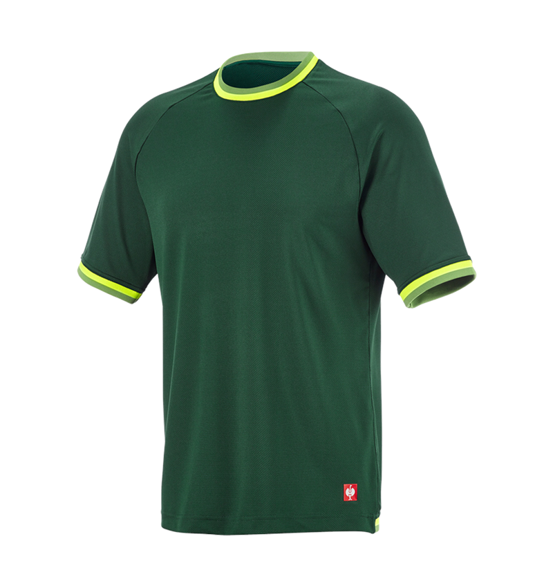 Kläder: Funktions-t-shirt e.s.ambition + grön/varselgul 6