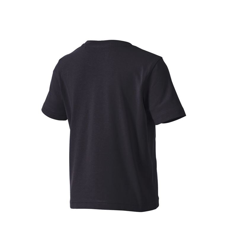 Kläder: e.s. t-shirt strauss works, barn + svart/varselgul 4