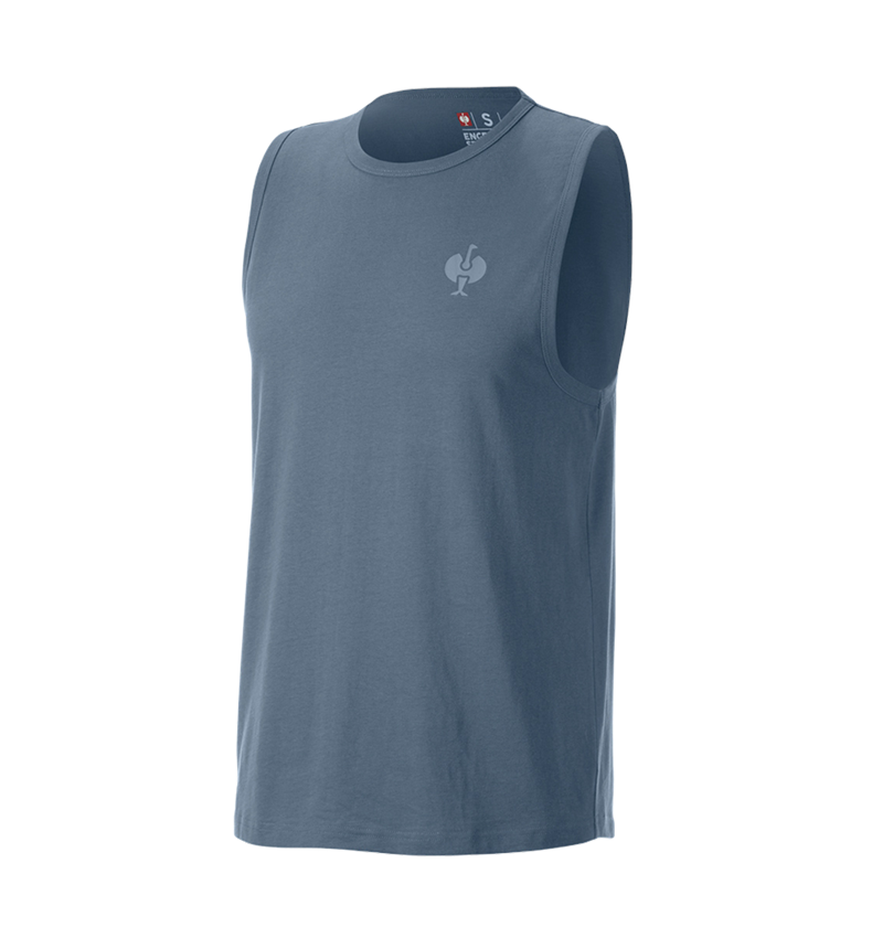 Kläder: Athletic-shirt e.s.iconic + oxidblå 3