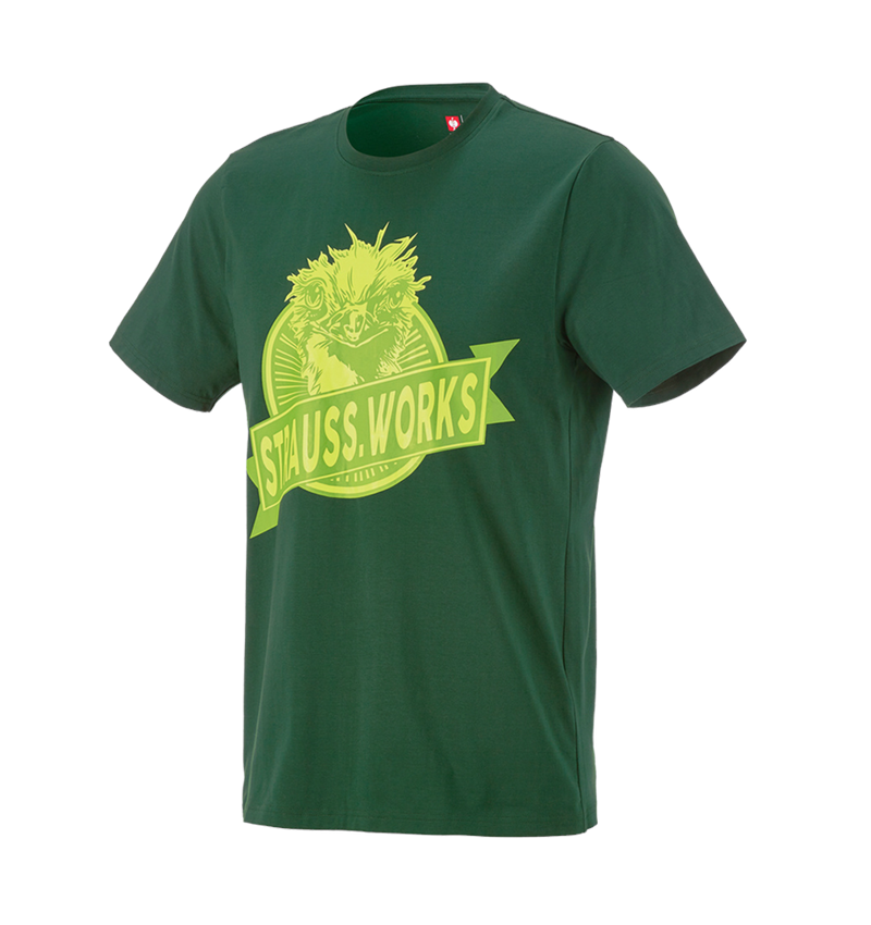 Kläder: e.s. T-shirt strauss works + grön