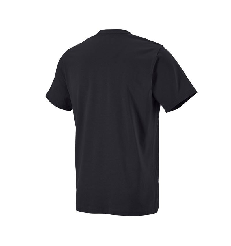 Kläder: e.s. T-shirt strauss works + svart/varselgul 1