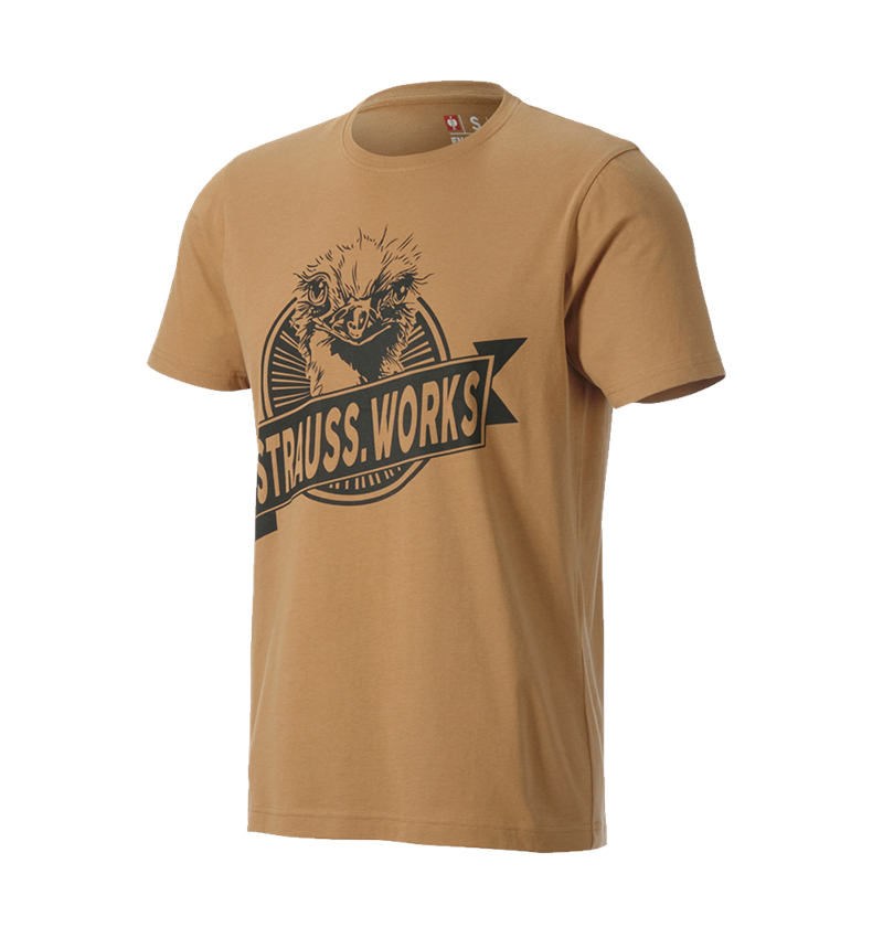 Överdelar: T-Shirt e.s.iconic works + mandelbrun 2