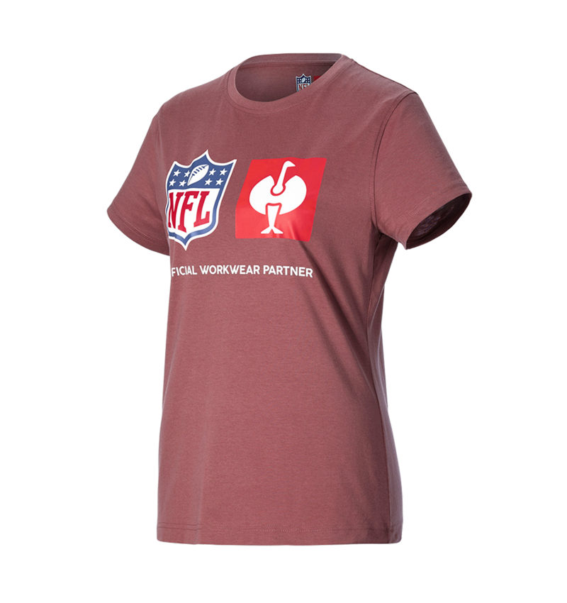 Överdelar: NFL T-Shirt cotton, ladies + oxidröd 4