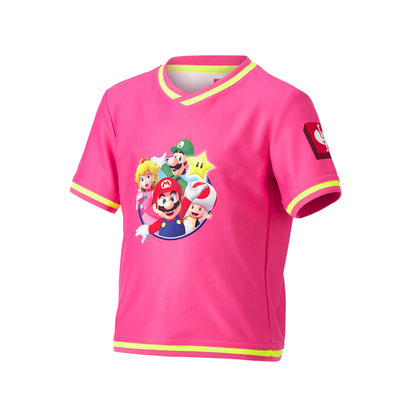 Samarbeten: Super Mario Funktions-t-shirt, barn + jade-rosa 4