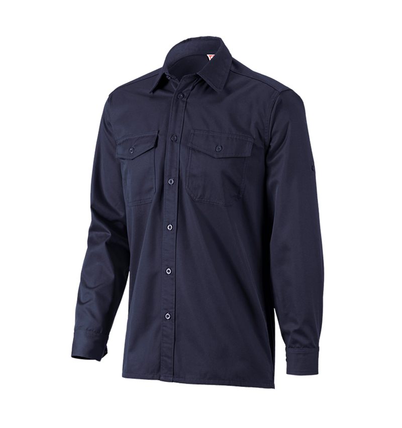 Shirts, Pullover & more: Work shirt e.s.classic, long sleeve + navy 2