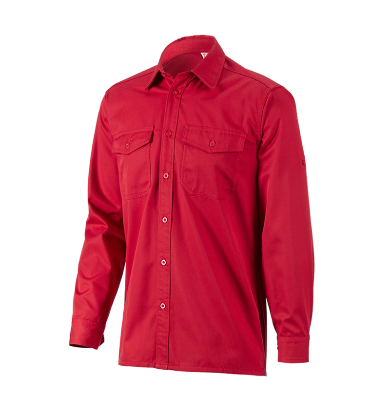 Överdelar: Arbetsskjorta e.s.classic, långärmad + röd