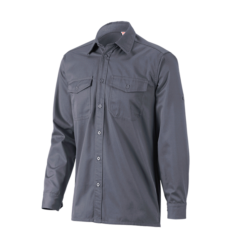 Topics: Work shirt e.s.classic, long sleeve + grey 2