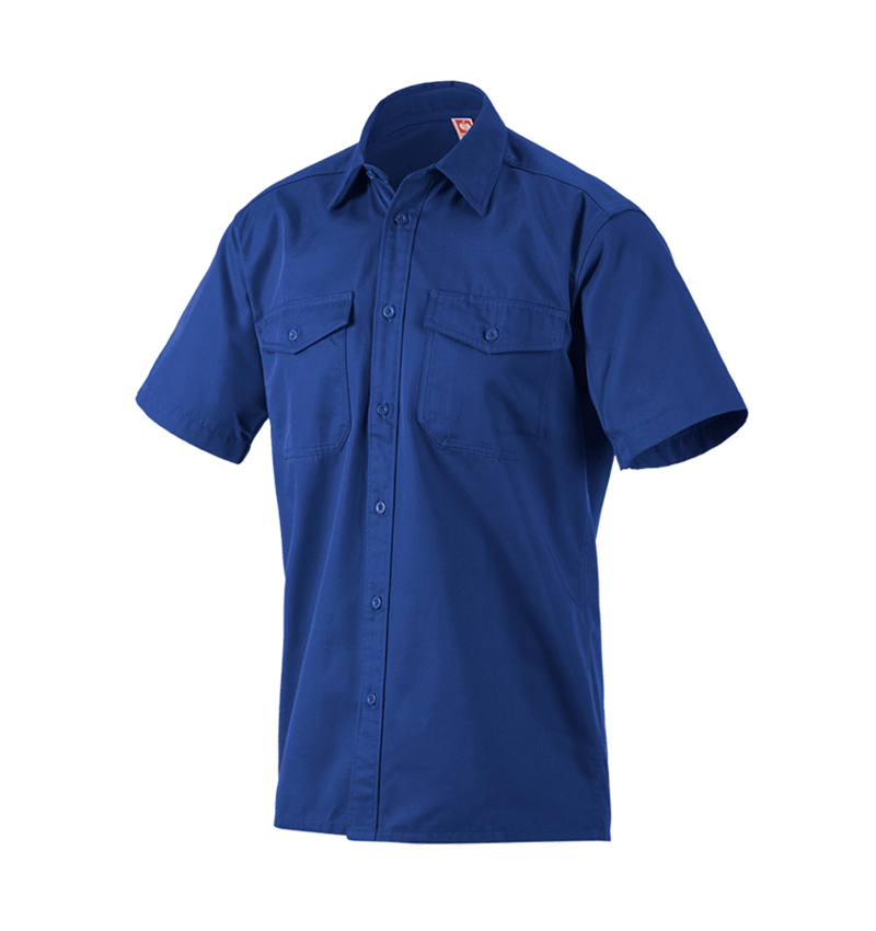 Teman: Arbetsskjorta e.s.classic, kortärmad + kornblå