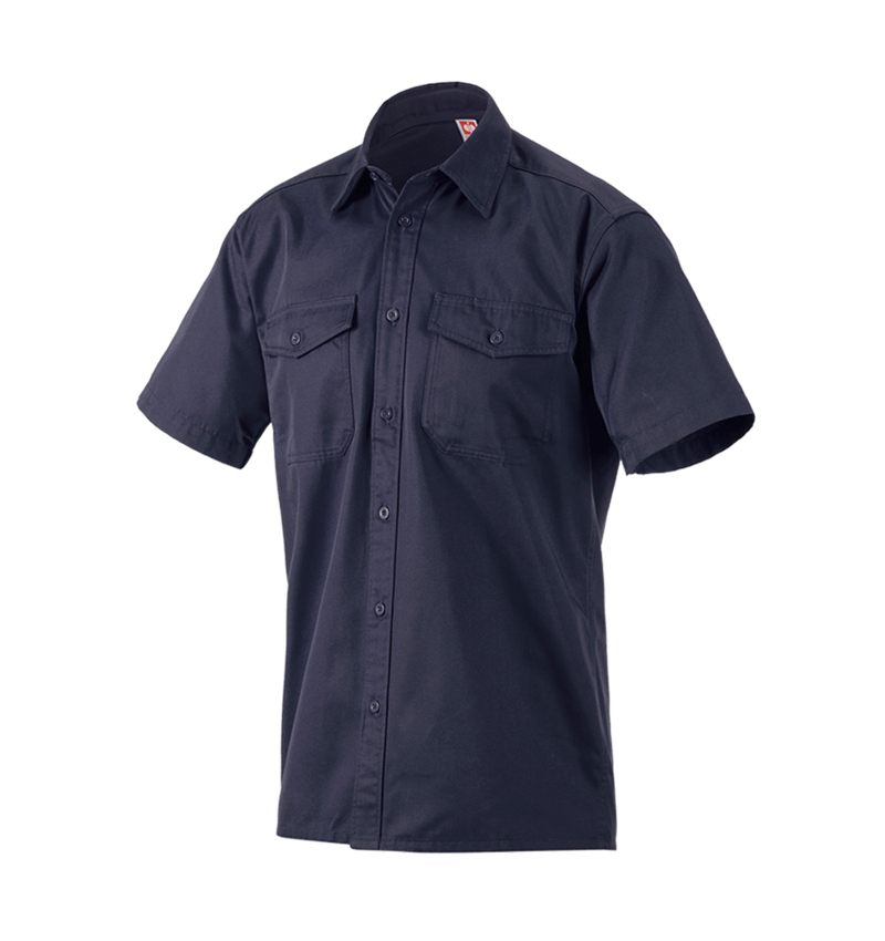 Teman: Arbetsskjorta e.s.classic, kortärmad + mörkblå 2