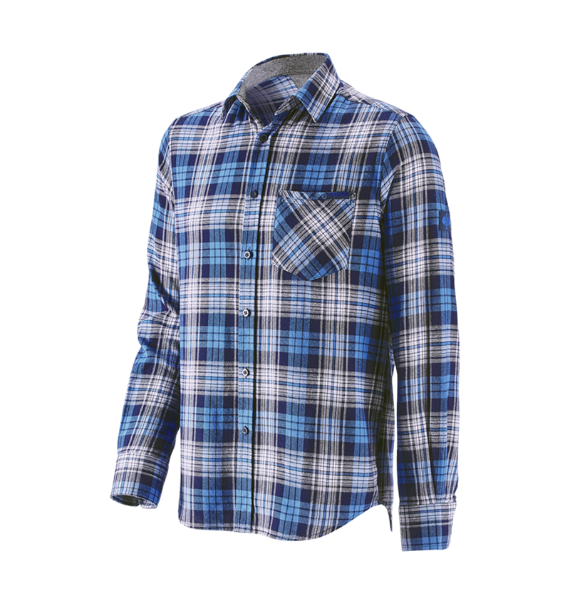 Överdelar: Rutig skjorta e.s.vintage + arktiskt blå rutig 2