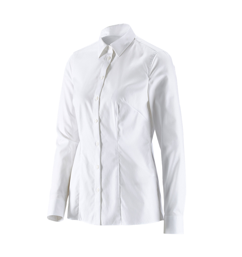 Shirts, Pullover & more: e.s. Business blouse cotton str. lad. regular fit + white 2