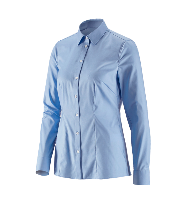 Topics: e.s. Business blouse cotton str. lad. regular fit + frostblue 2