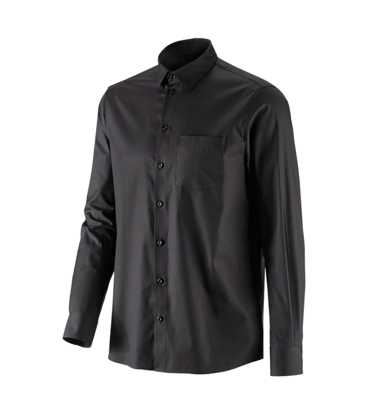 Överdelar: e.s. Kontorsskjorta cotton stretch, comfort fit + svart 3
