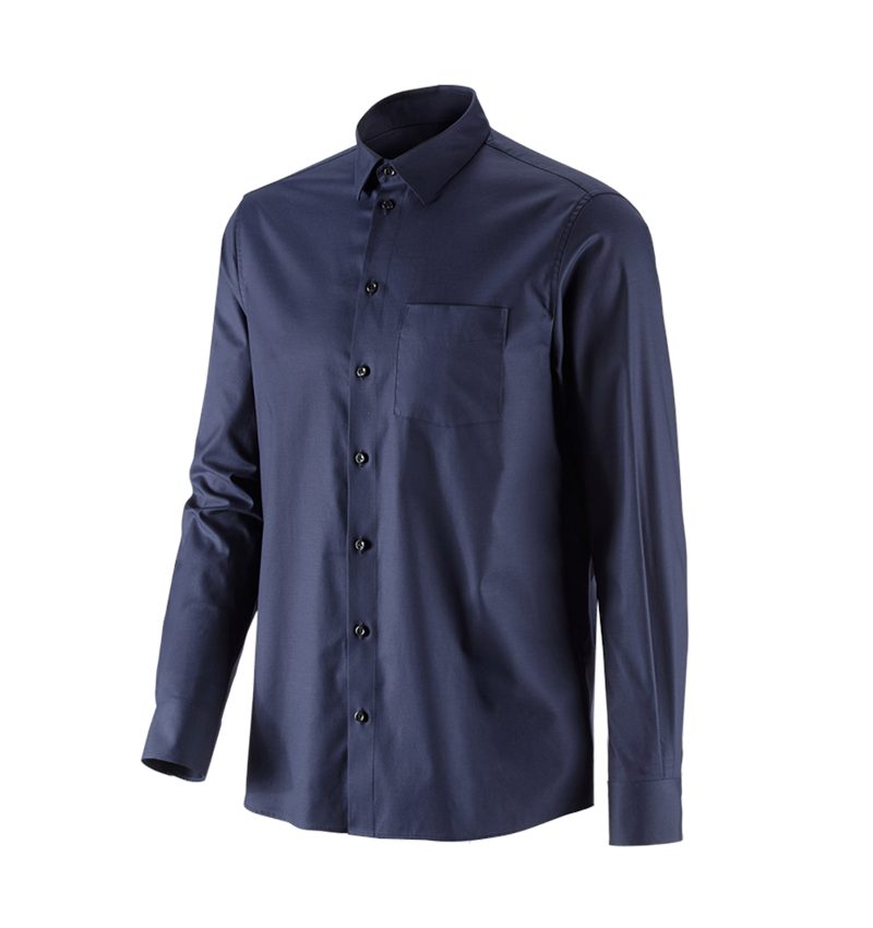 Överdelar: e.s. Kontorsskjorta cotton stretch, comfort fit + mörkblå 4