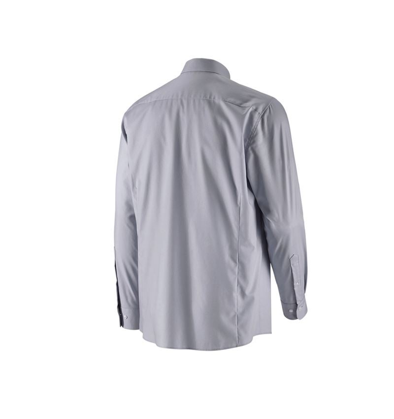 Topics: e.s. Business shirt cotton stretch, comfort fit + mistygrey 6