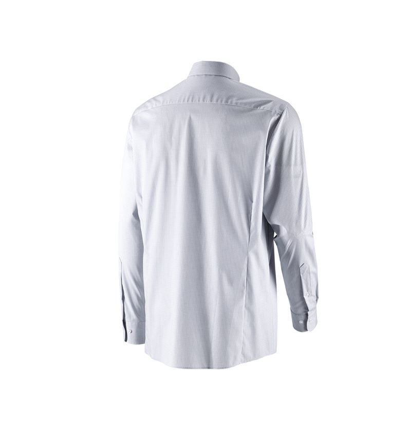 Överdelar: e.s. Kontorsskjorta cotton stretch, comfort fit + dimmgrå rutig 5