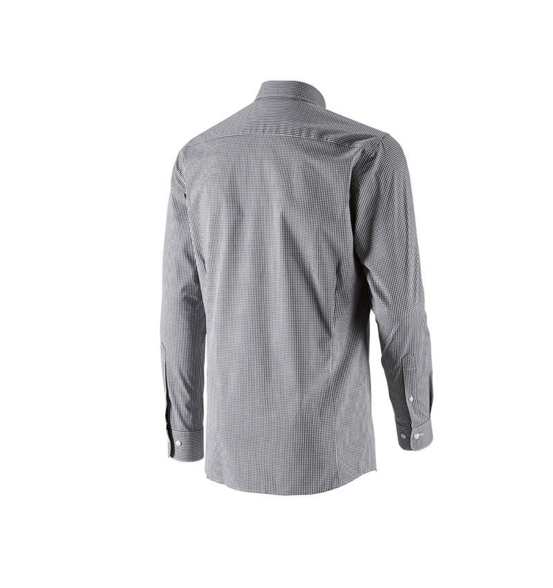 Överdelar: e.s. Kontorsskjorta cotton stretch, slim fit + svart rutig 2