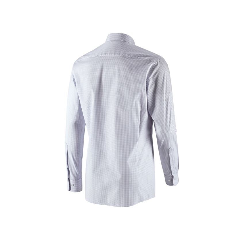 Teman: e.s. Kontorsskjorta cotton stretch, slim fit + dimmgrå rutig 3