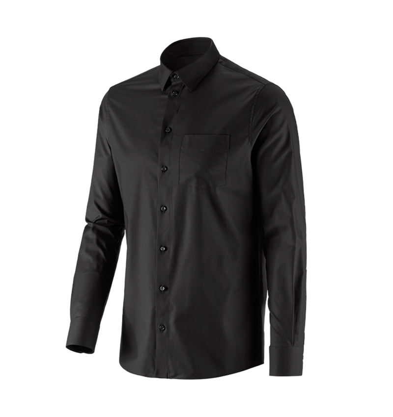 Överdelar: e.s. Kontorsskjorta cotton stretch, regular fit + svart 3