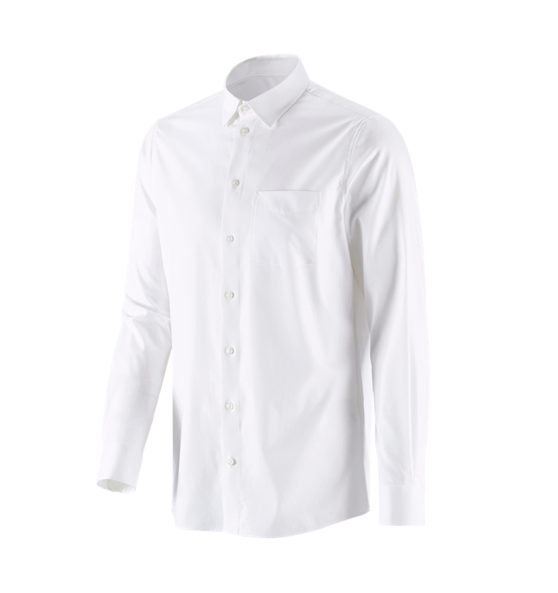 Överdelar: e.s. Kontorsskjorta cotton stretch, regular fit + vit 4