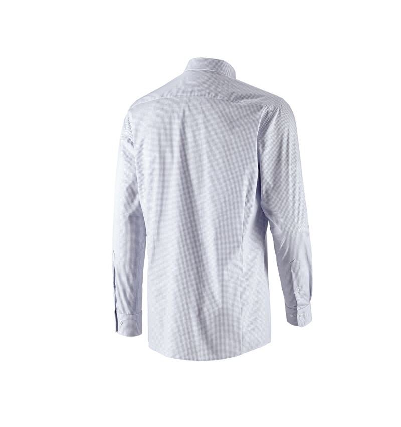 Topics: e.s. Business shirt cotton stretch, regular fit + mistygrey checked 5