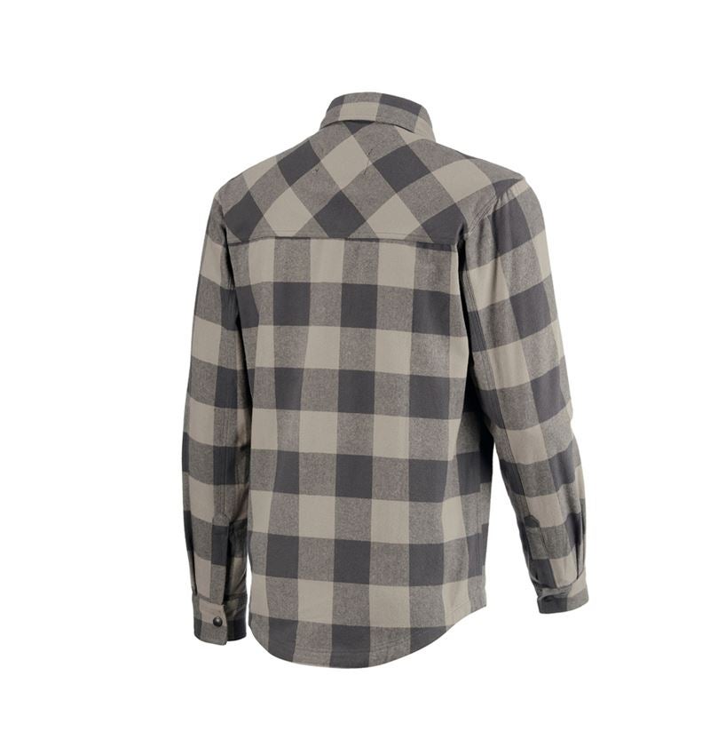 Överdelar: Rutig skjorta e.s.iconic + delfingrå/karbongrå 4