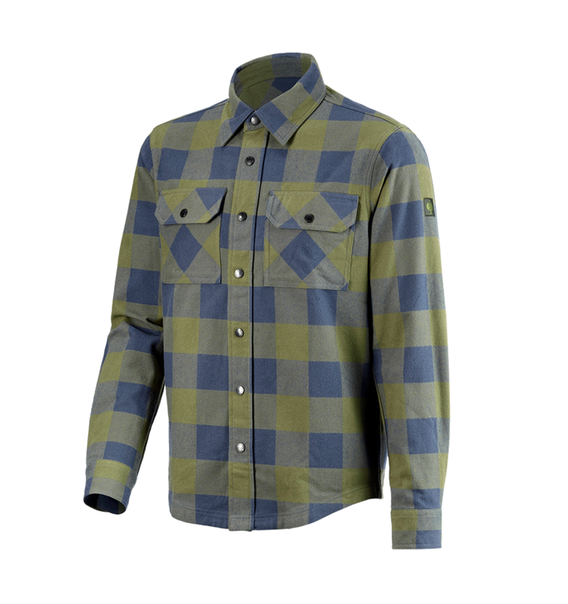 Överdelar: Rutig skjorta e.s.iconic + berggrön/oxidblå 7