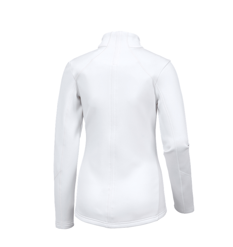 Work Jackets: e.s. Functional sweat jacket melange, ladies' + white 2