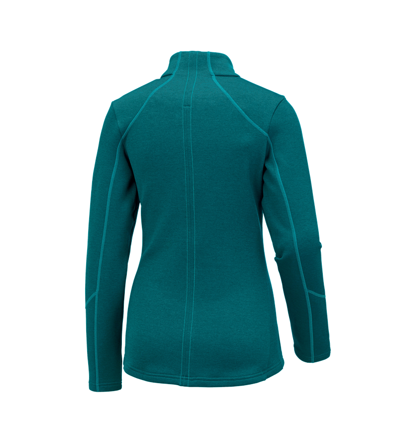 Gardening / Forestry / Farming: e.s. Functional sweat jacket melange, ladies' + ocean melange 1
