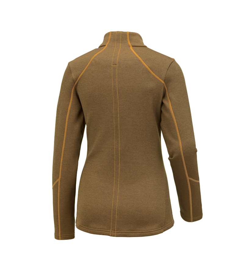 Gardening / Forestry / Farming: e.s. Functional sweat jacket melange, ladies' + lightorange melange 1
