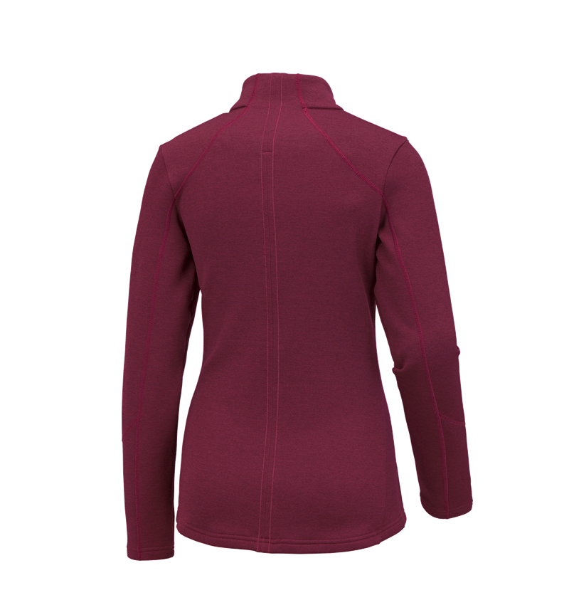 Gardening / Forestry / Farming: e.s. Functional sweat jacket melange, ladies' + berry melange 2