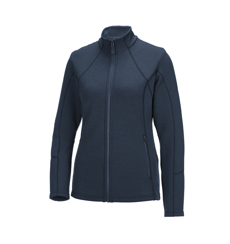 Work Jackets: e.s. Functional sweat jacket melange, ladies' + pacific melange 2
