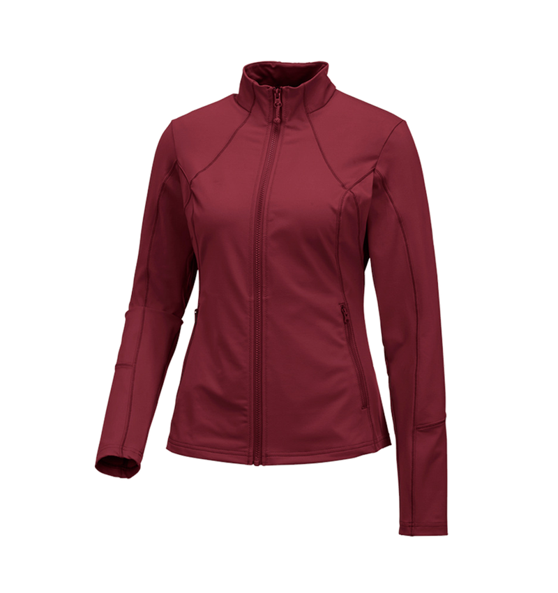 Gardening / Forestry / Farming: e.s. Functional sweat jacket solid, ladies' + ruby 1