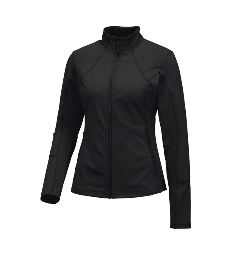 Shirts, Pullover & more: e.s. Functional sweat jacket solid, ladies' + black 1