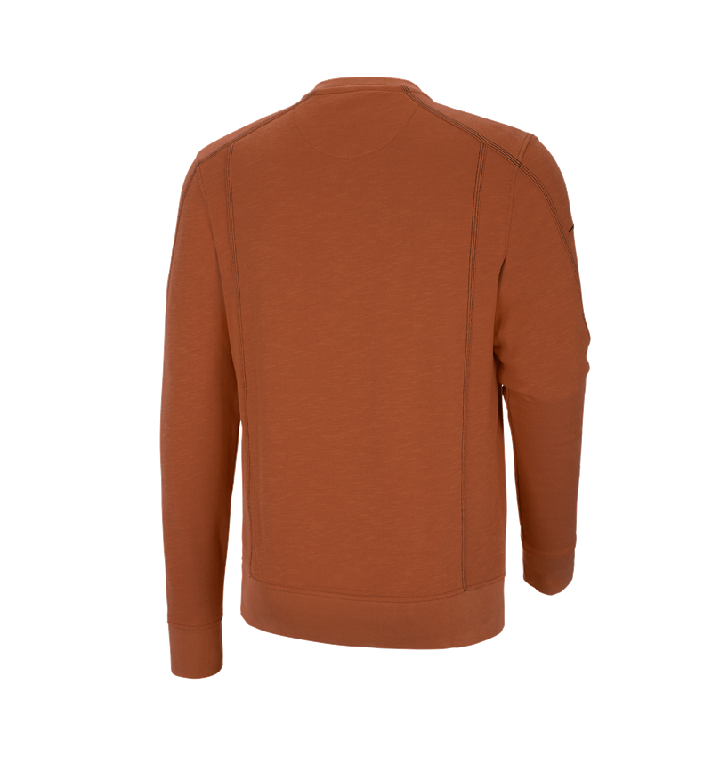 Överdelar: Sweatshirt cotton slub e.s.roughtough + koppar 3