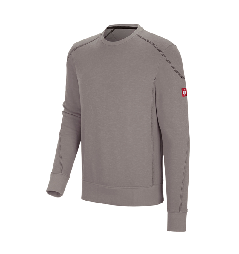 Överdelar: Sweatshirt cotton slub e.s.roughtough + aska