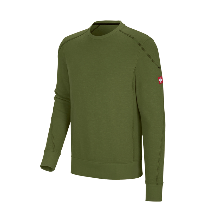 Överdelar: Sweatshirt cotton slub e.s.roughtough + skog