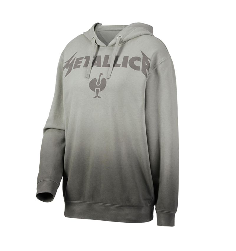 Samarbeten: Metallica cotton hoodie, ladies + magnetgrå/granit 3