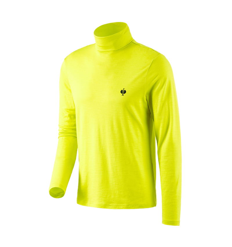 Topics: Turtle neck shirt Merino e.s.trail + acid yellow/black 3